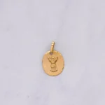 DIJE MEDALLA DIVINO NIÑO ORO 18K