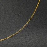 CADENA TEJIDO ROLON FINA CORTA ORO 18K - Image 2