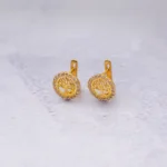 ARETES CORTOS ARBOL DE VIDA ORO 18K