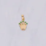 DIJE ROLEX CALADO PIEDRAS ORO 18K