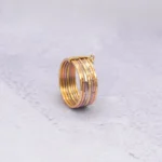 ANILLO PARA DAMA SEMANARIO TRES OROS 18K