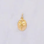 DIJE MEDALLA CRISTO ORO 18K