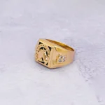 ANILLO HERRADURA CABALLO ORO 18K