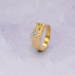 ANILLO PARA HOMBRE BARROCO PIEDRAS ORO 18K