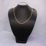 CADENA TEJIDO CUBANA ORO 18K