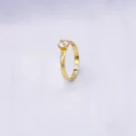 ANILLO COMPROMISO 18K