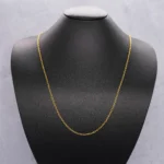 CADENA TEJIDO ROLON FINA LARGA ORO