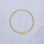 PULSO TEJIDO ESCALERA PLANO ORO
