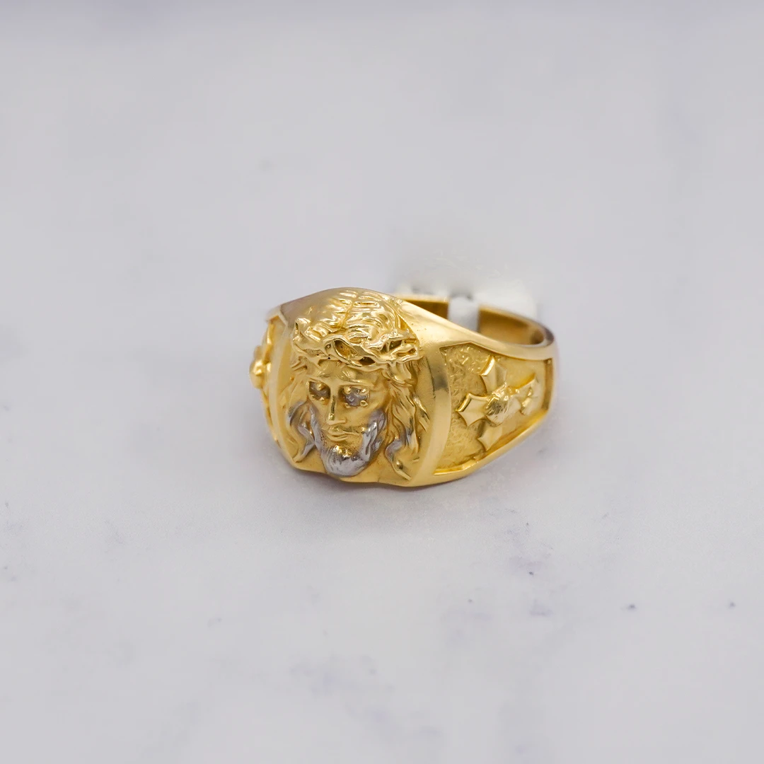 1541077.webp ANILLO PARA HOMBRE ROSTRO CRISTO - Image 1