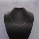 CADENA TEJIDO ESLABON 18K
