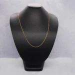 CADENA TEJIDO ESLABON 18K