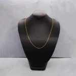 CADENA TEJIDO TRES POR UNO 18K