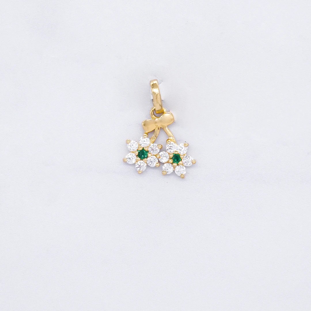1541225.webp DIJE FLOR PIEDRAS 18K - Image 1