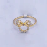 ANILLO PARA DAMA MINEY PIEDRAS ORO