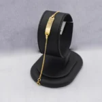 PULSO PLACA PEQUEÑO ORO 18K