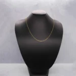 CADENA TEJIDO BANANA ORO 18K