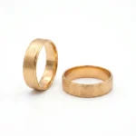 ANILLO MATRIMONIO ARENADO ORO 18K