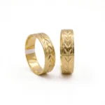 ANILLO MATRIMONIO DIAMANTADO ORO 18K