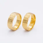 ANILLO MATRIMONIO DIAMANTADO ORO 18K