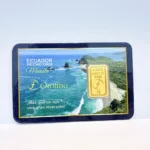 Lingote de oro fino de 24k Edicion Especial Manabi Orofino Ecuador