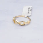 ANILLO INFINITO CON ZIRCONES 18K