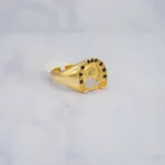 ANILLO HERRADURA 18K