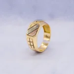 ANILLO PARA HOMBRE TRES OROS LISO