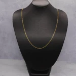 CADENA TEJIDO ESLABON 18K