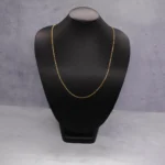CADENA TEJIDO ESCALERA PLANA 18K