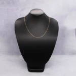 CADENA TEJIDO TRES POR UNO 18K