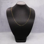 CADENA TEJIDO TRES POR UNO 18K