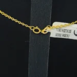 CADENA TEJIDO ESCALERA ORO 18K - Image 3
