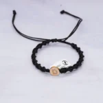 DIJE HERRAJE LETRA D PIEDRAS ORO 18K