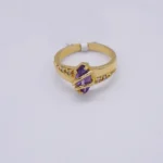 ANILLO DE GRADO CON ZIRCONES 18K