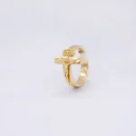 ANILLO CRUZ CON CRISTO 18K
