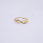 ANILLO INFINITO CON ZIRCONES 18K