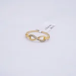 ANILLO INFINITO CON ZIRCONES 18K