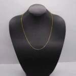 CADENA TEJIDO ROLON FINA CORTA ORO 18K