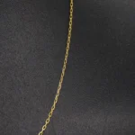 CADENA TEJIDO ROLON FINA CORTA ORO 18K - Image 2