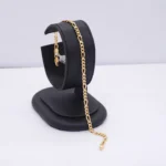 PULSO TEJIDO TRES POR UNO ORO 18K