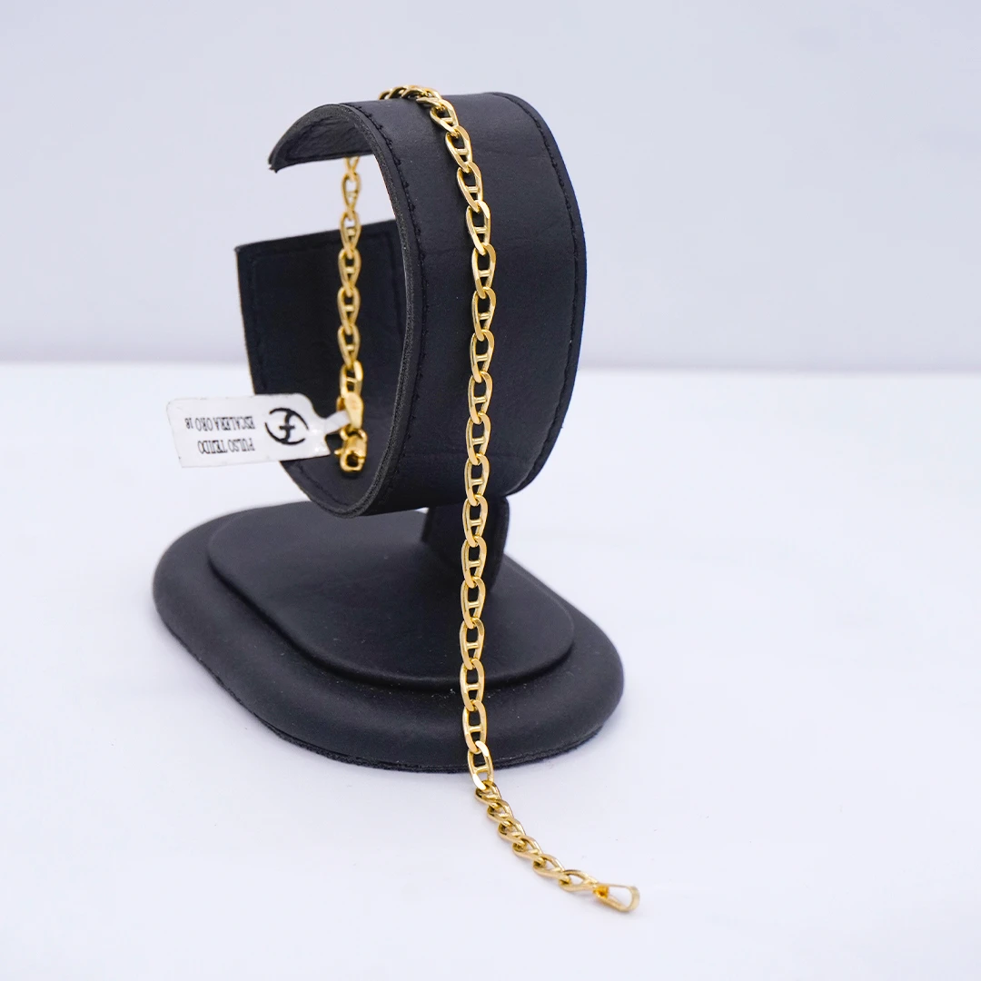1641606.webp PULSO TEJIDO ESCALERA ORO 18K - Image 1
