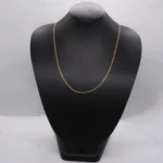 CADENA TEJIDO ESCALERA PLANA 18K