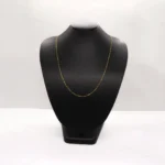 CADENA TEJIDO TRES POR UNO 18K