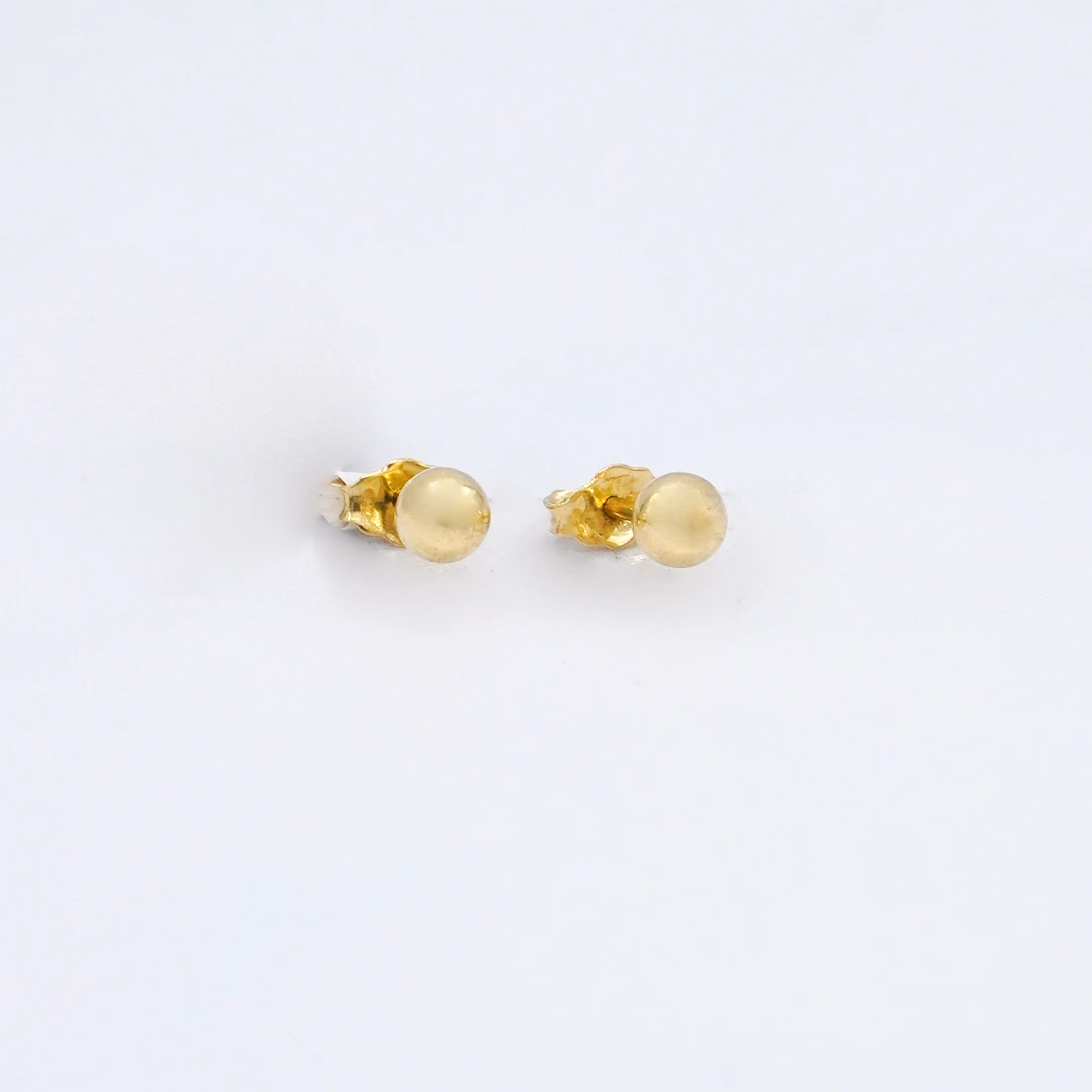 1641742.webp ARETES TOPO BOLA LISO 18K - Image 1