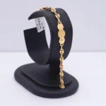 PULSO PLACA TEJIDO GUCCI PEQUEÃ‘O TRES OROS 18K