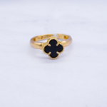 ANILLO PARA DAMA VAN CLEEF NEGRO ORO 18K