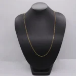 CADENA TEJIDO ESLABON 18K