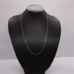 CADENA TEJIDO COLA DE RATON 18K