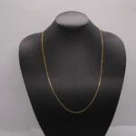 CADENA TEJIDO COLA DE RATON 18K