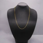 CADENA TEJIDO ESCALERA PLANA 18K